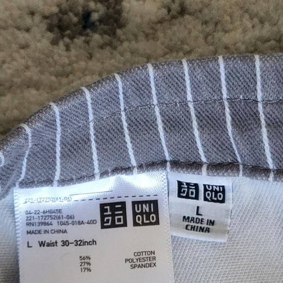 UNIQLO gray stripped jeggings - Picture 9 of 9